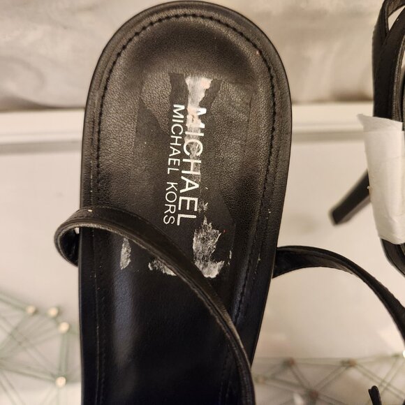 Michael Kors Black "Elodie" Heeled Sandals. NIB. Size 11. Customer return. - Picture 14 of 14